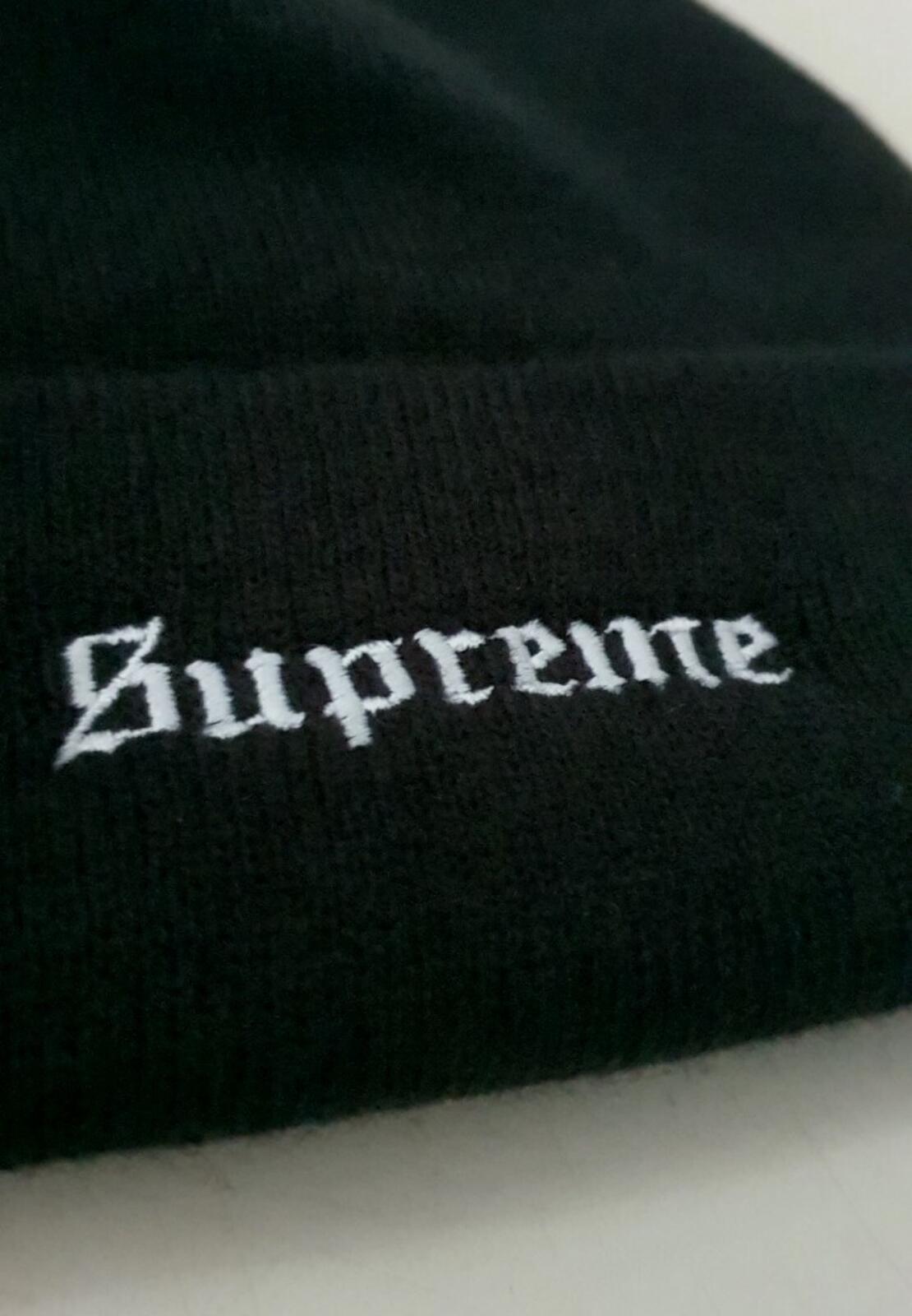 SS18 Supreme Hellraiser Beanie Black