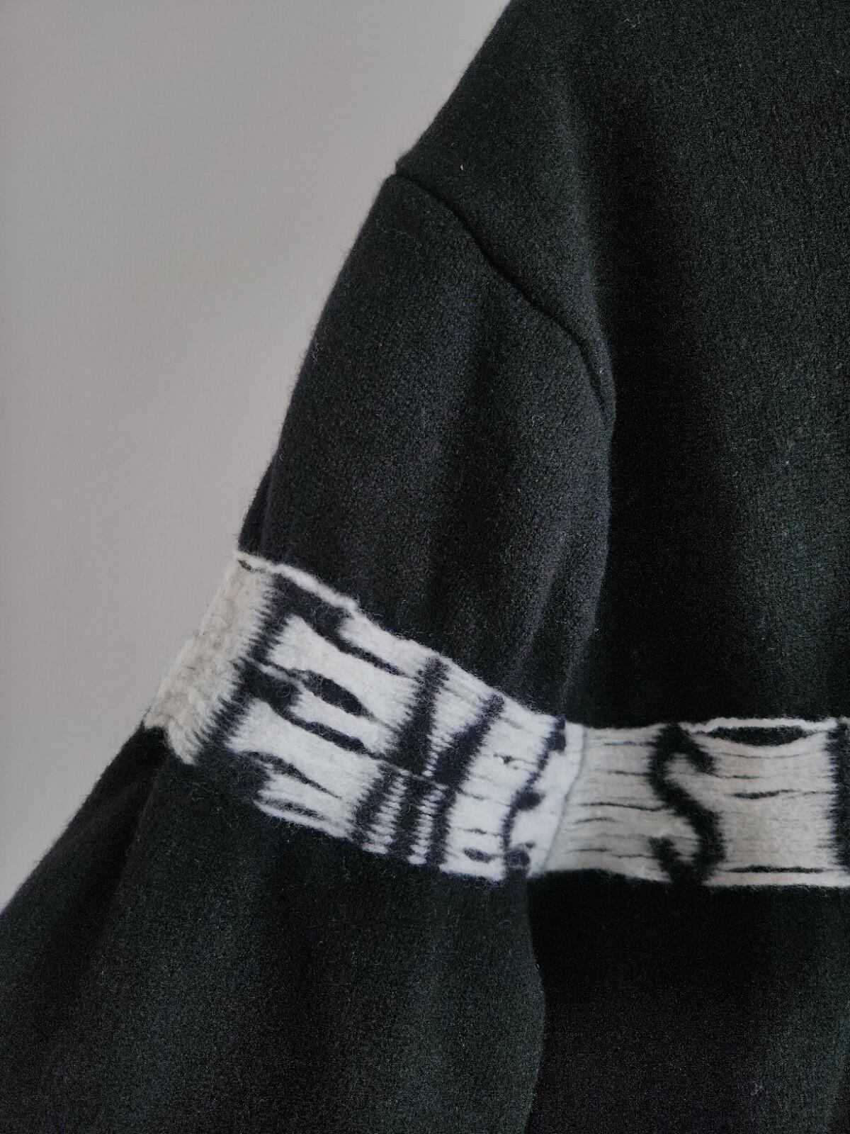 SS21 Supreme Inside Out Logo Sweater size S Small black jumper merino wool