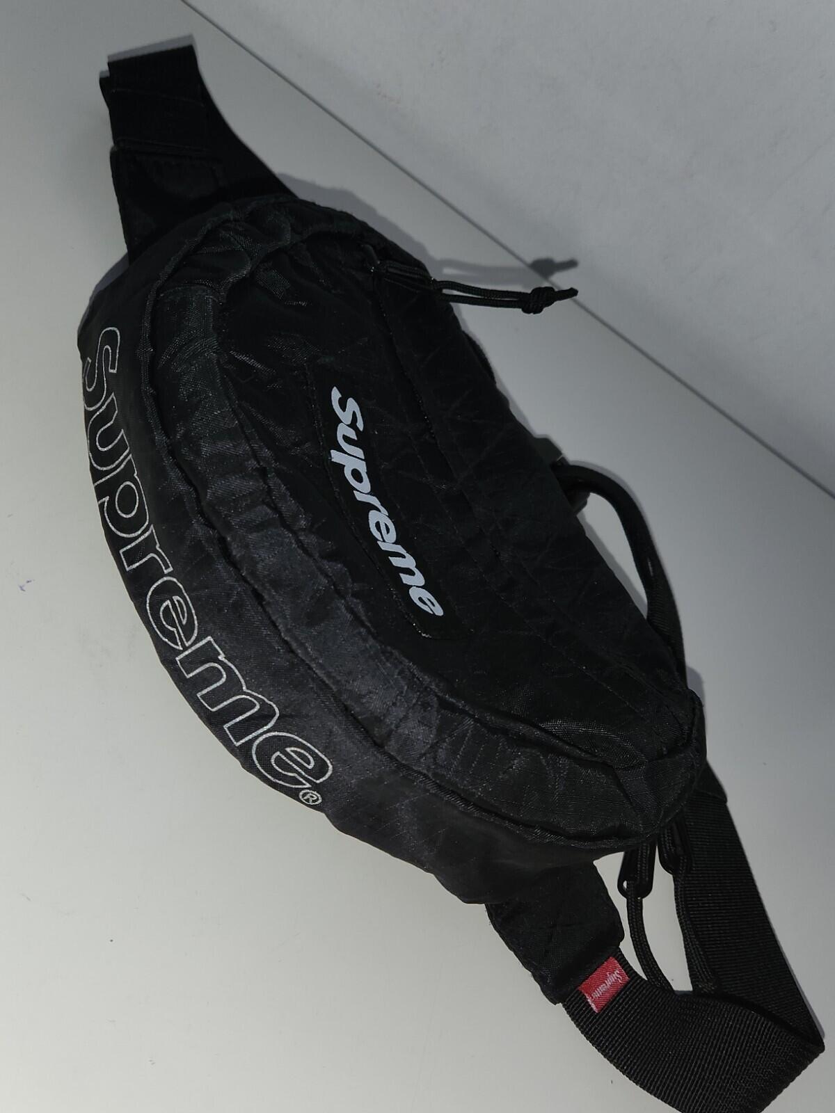 FW18 Supreme Hüft-Schultertasche Wasser- und abriebfest Schwarz 1x benutzt
