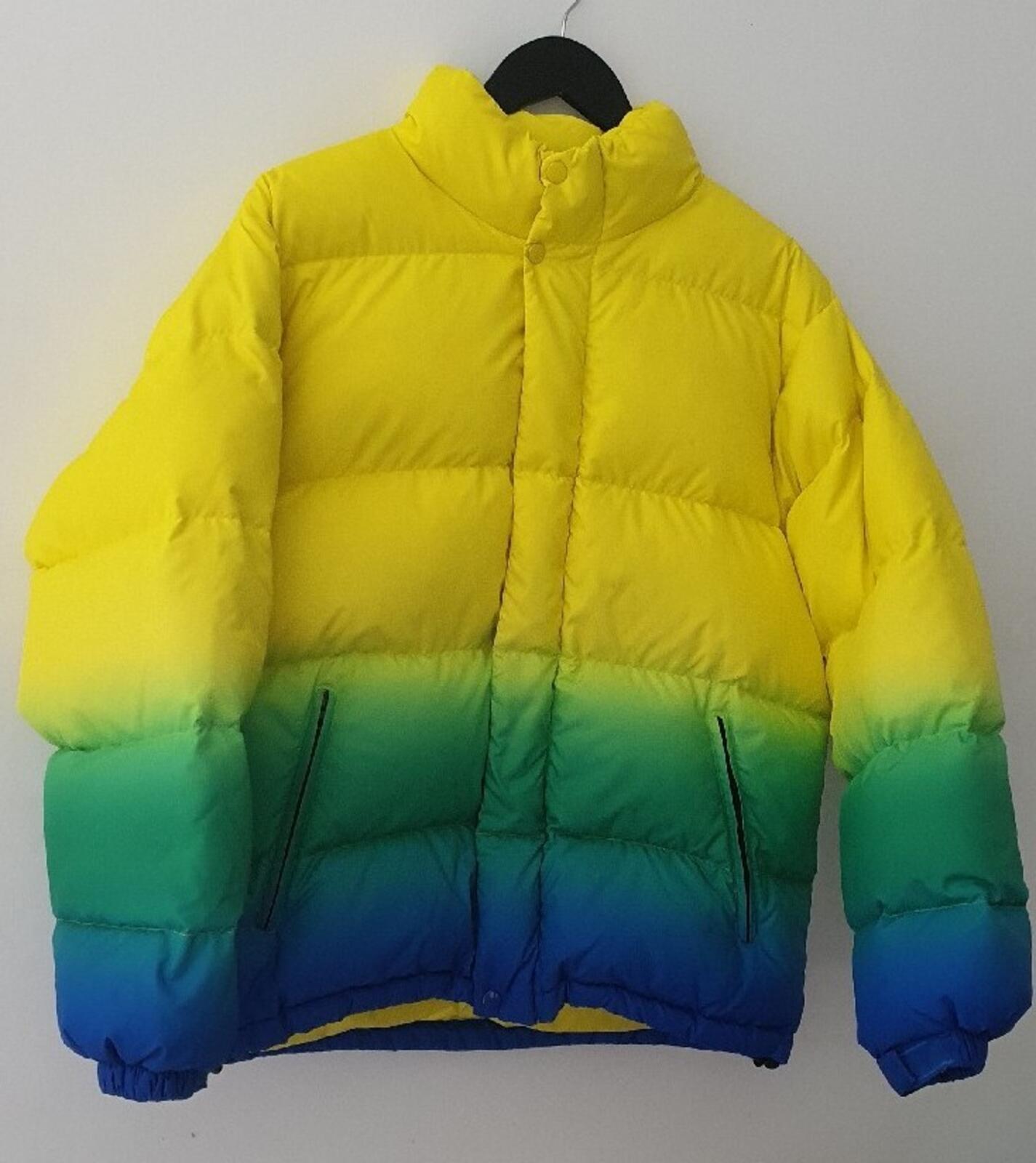 SS18 Supreme Gradient Puffy jacket S Small Duck Down Fill Water Resistant
