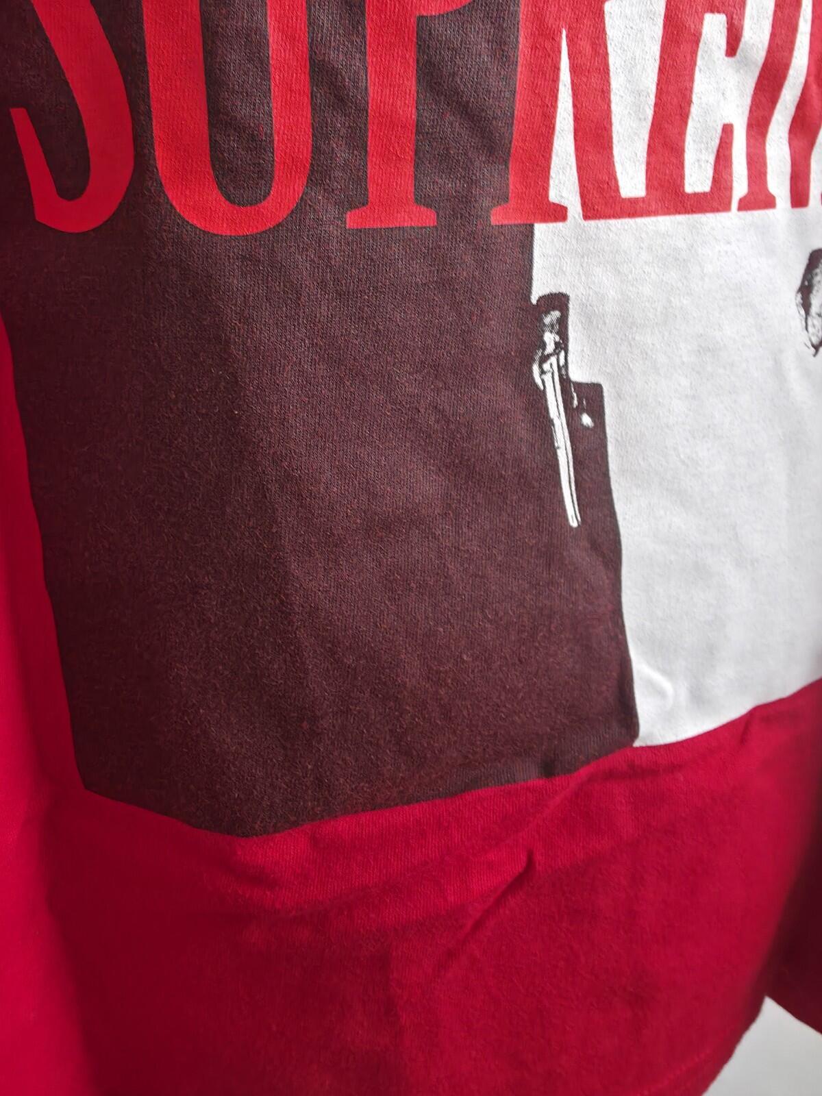 FW17 Supreme x Scarface Split Tee Red Size M
