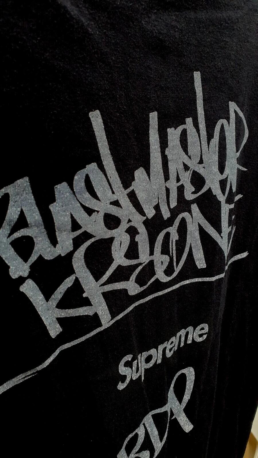 FW14 Supreme x KRS-One All Means tee navy T-shirt size L large box logo Rare