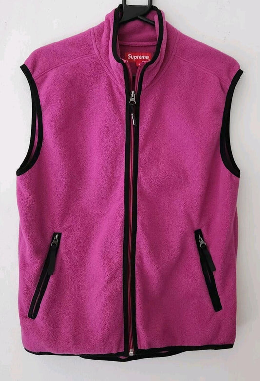 FW15 Supreme Polartec Fleece Weste Größe S Small pink