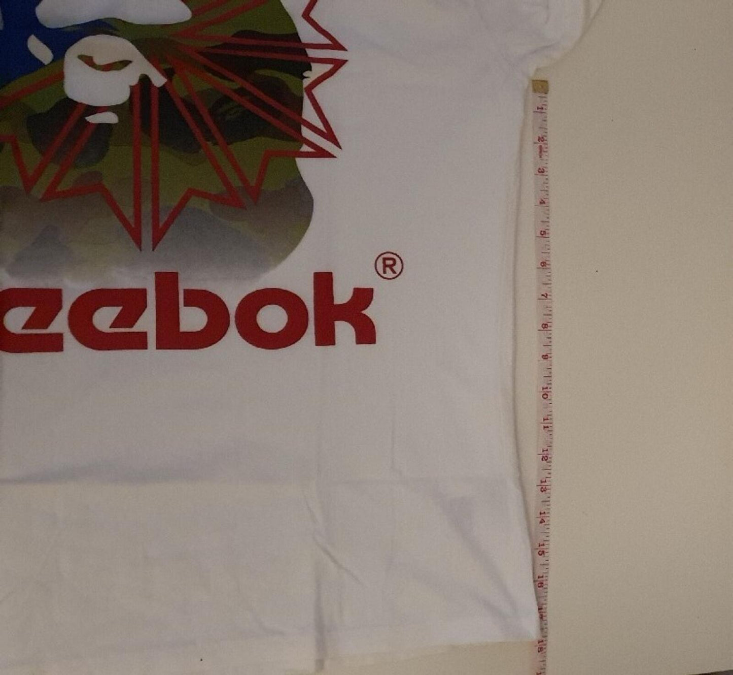 A BATHING APE x REEBOK Classic 002 Tee White Size XL BAPE