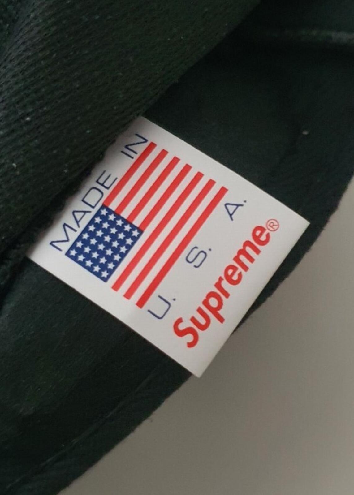 SS18 Supreme Suede Camp Cap Black Leather Hat Box Logo