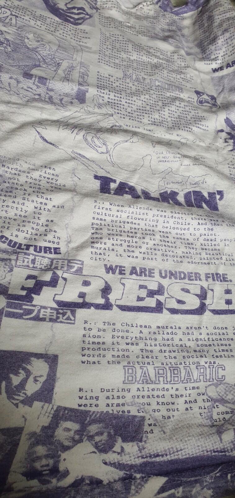 SS07 Supreme Malcolm X Ultraman Anime Manga Tee White Size XL