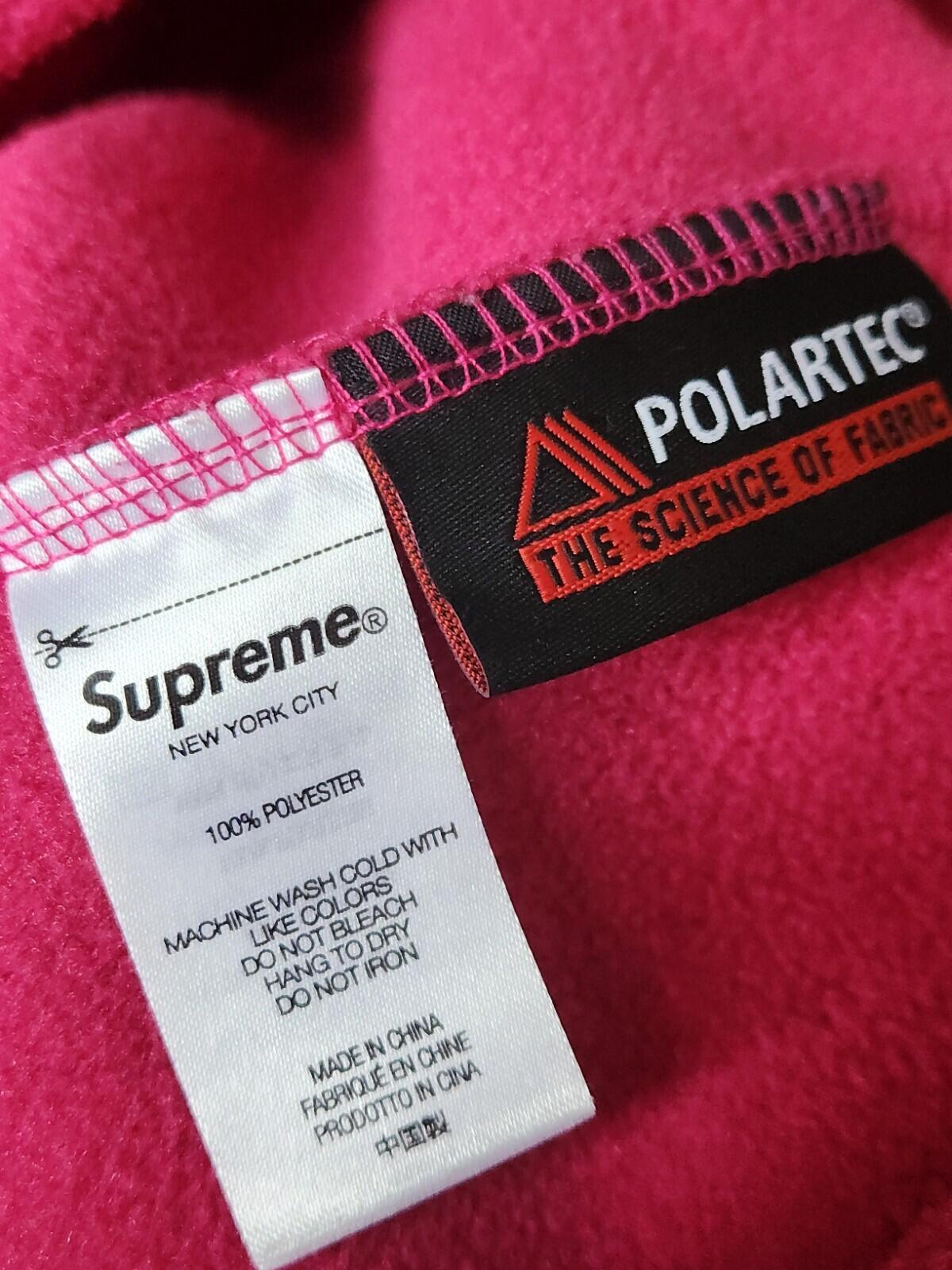 SS21 Supreme Polartec Half Zip Pullover Size M Medium Pink Fleece Magenta