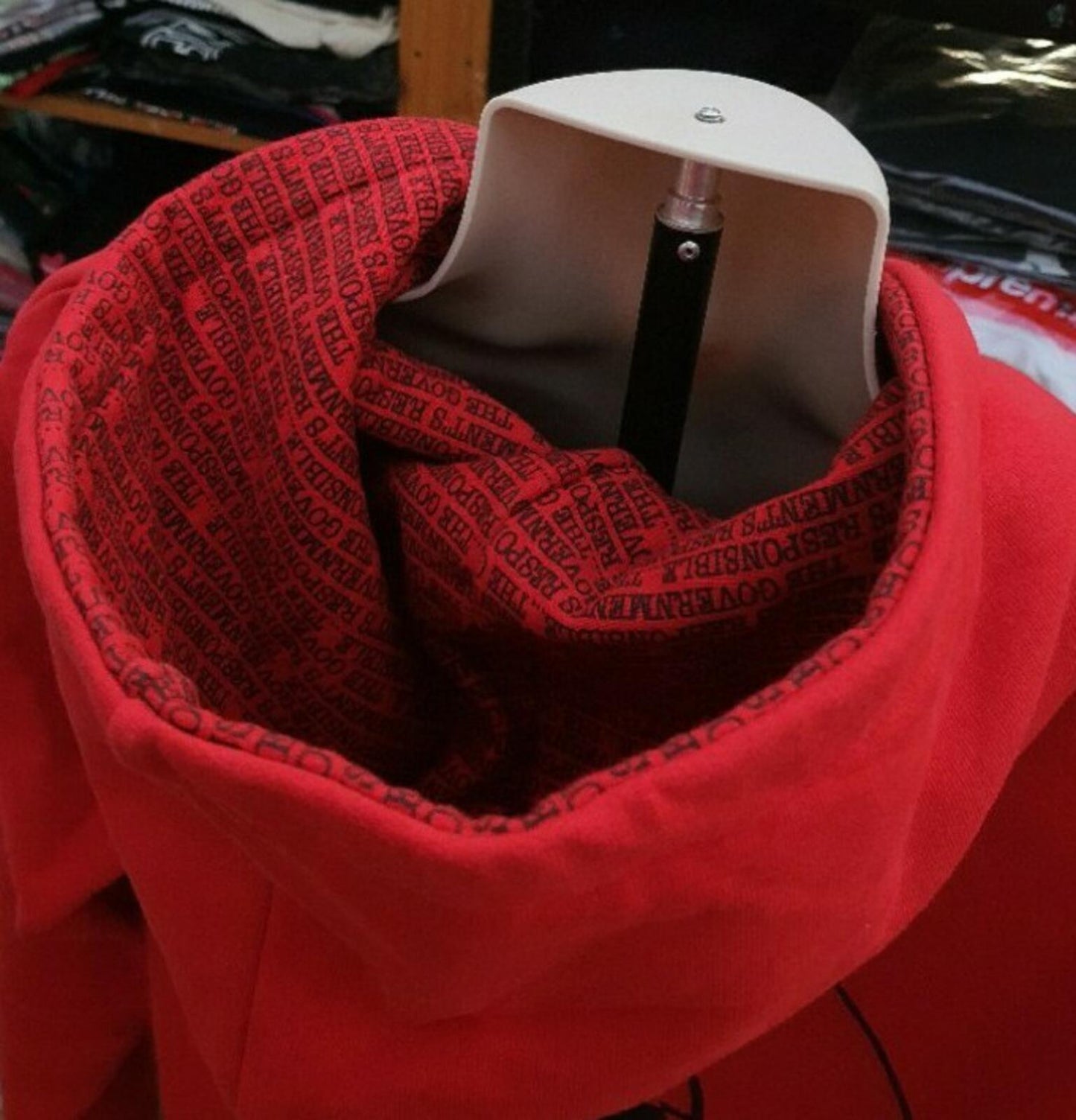 FW06 Supreme x Public Enemy Full Zip Hooded Sweatshirt Red Size L