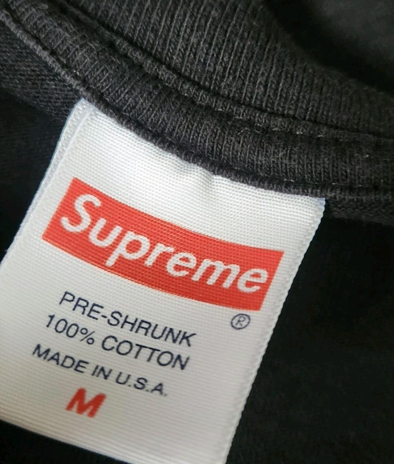 FW17 Supreme Crash Tee Black T-shirt Size M Medium Made In U.S.A
