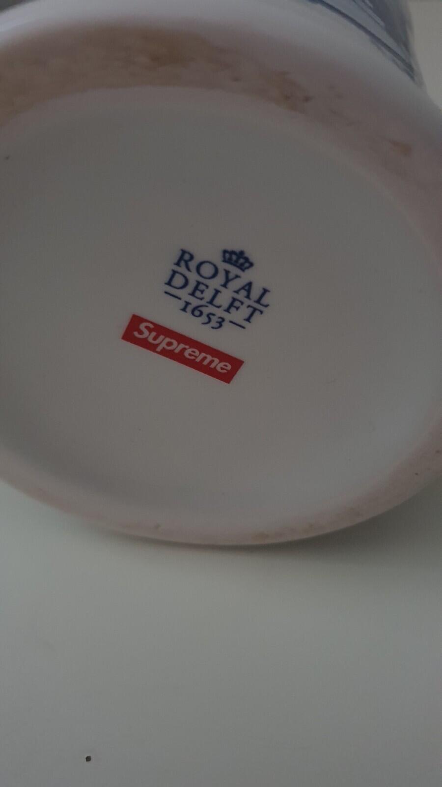 SS21 Supreme Royal Delft 190 Bowery Beer Mug Ceramic