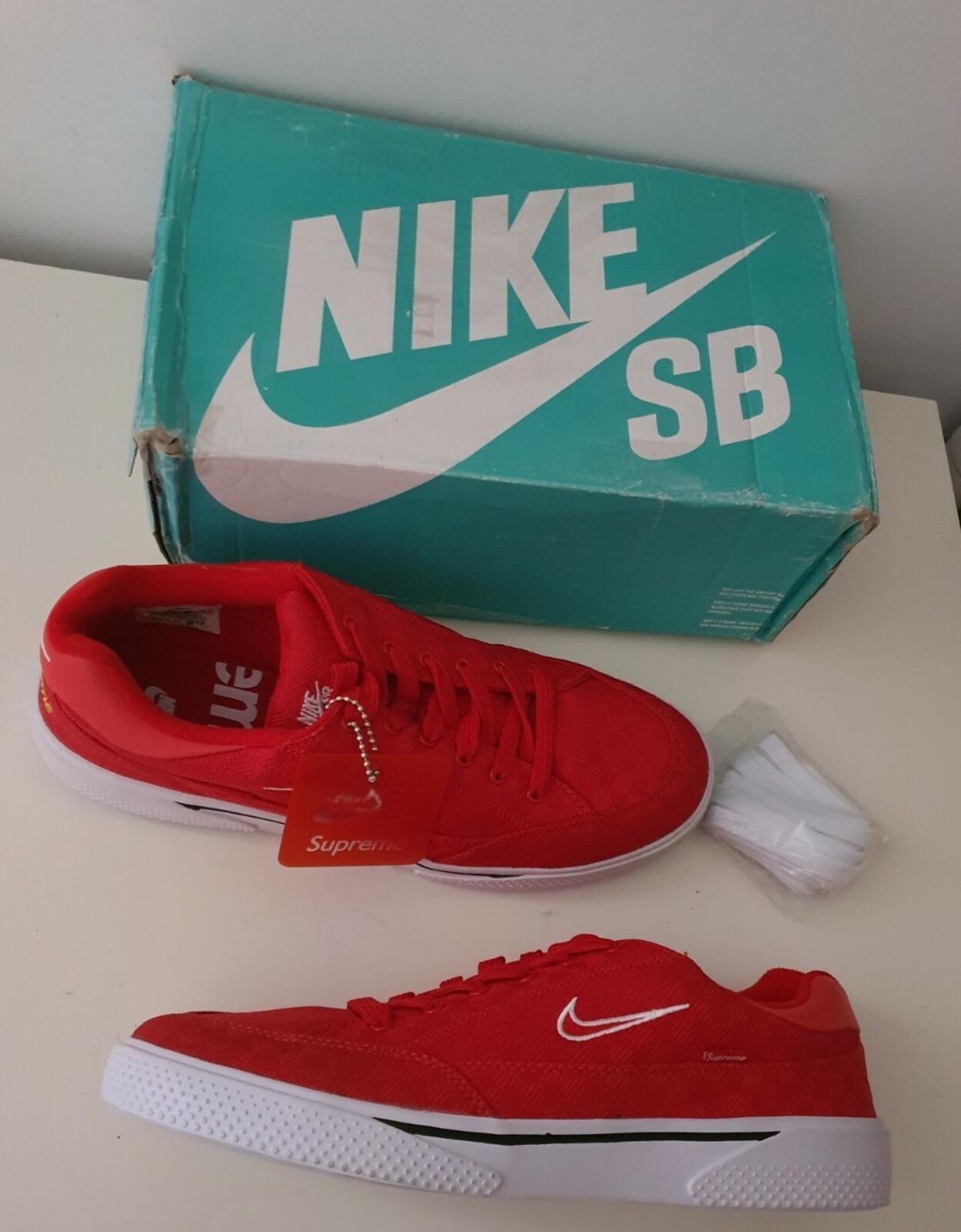 SS15 Supreme x Nike SB GTS trainers red US 11 UK 10  EU 45 lot Rare Vintage 2015
