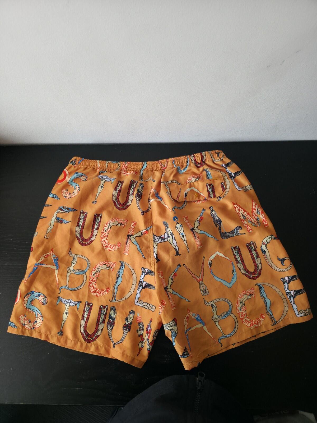 SS18 Supreme Alphabet Water Short Peach M Original artwork by Erte. ©Sevenarts