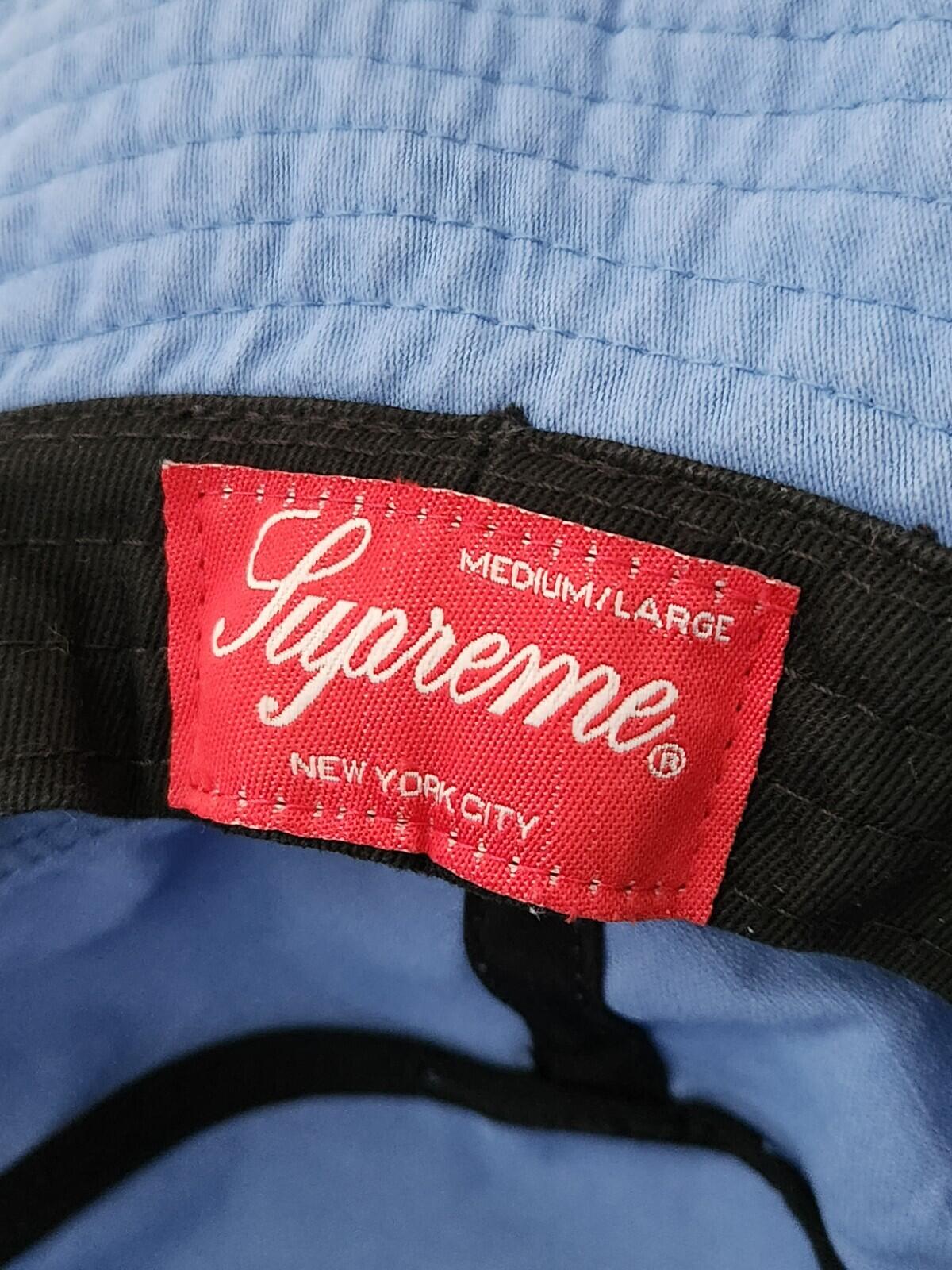 SS22 Supreme Military Boonie Blue Bucket hat M/L Crusher Medium / Large
