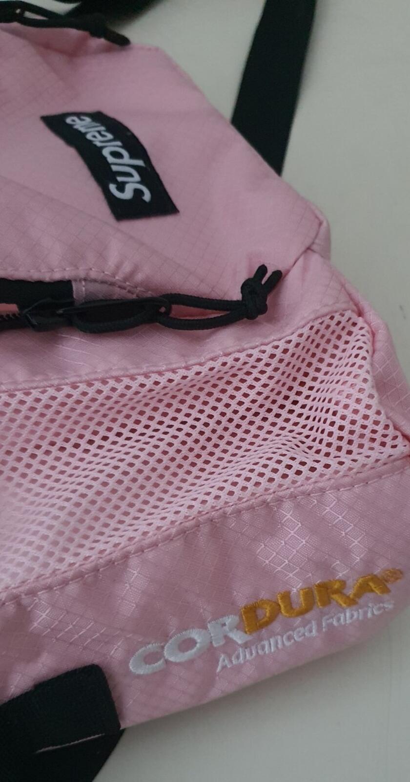 SS22 Supreme side bag pink Shoulder Cordura Water resistant Nalgene bottle 500ml