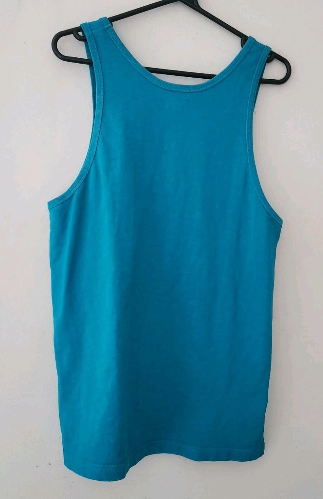 SS18 Supreme Splatter Tank Top Tee Teal Size M