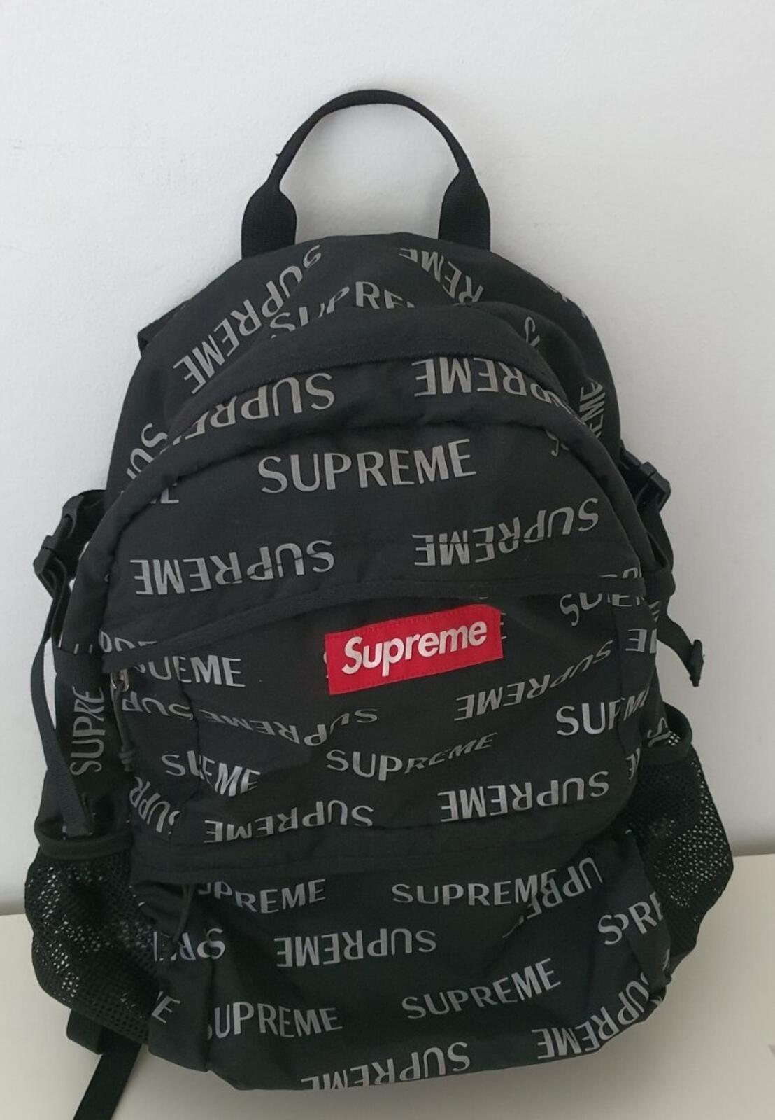 Mochila FW16 Supreme 3M Reflective Repeat (negra)