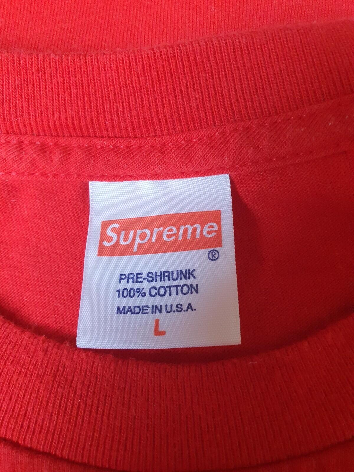 SS13 Supreme Emblem tee size L large lime T-shirt Rare 2013 Vintage