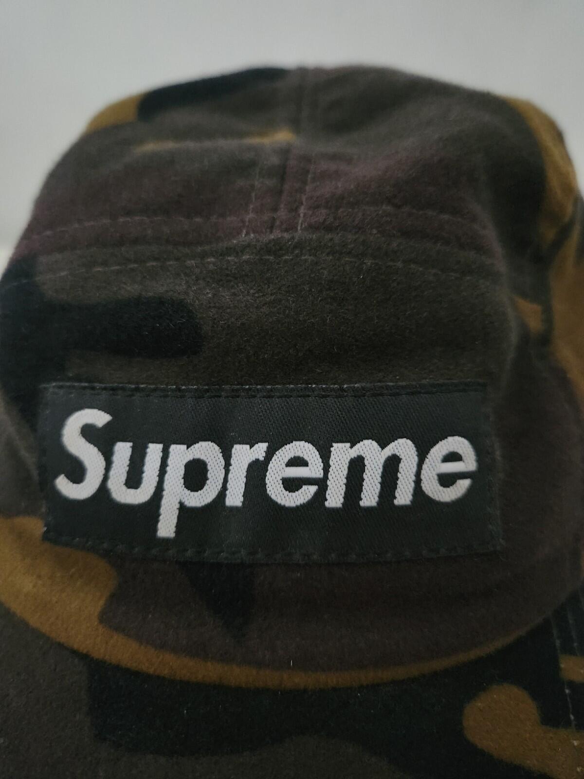 2004 Supreme Camo Camp Cap ETA Waterproof OG Vintage Hat Very Rare Camouflage