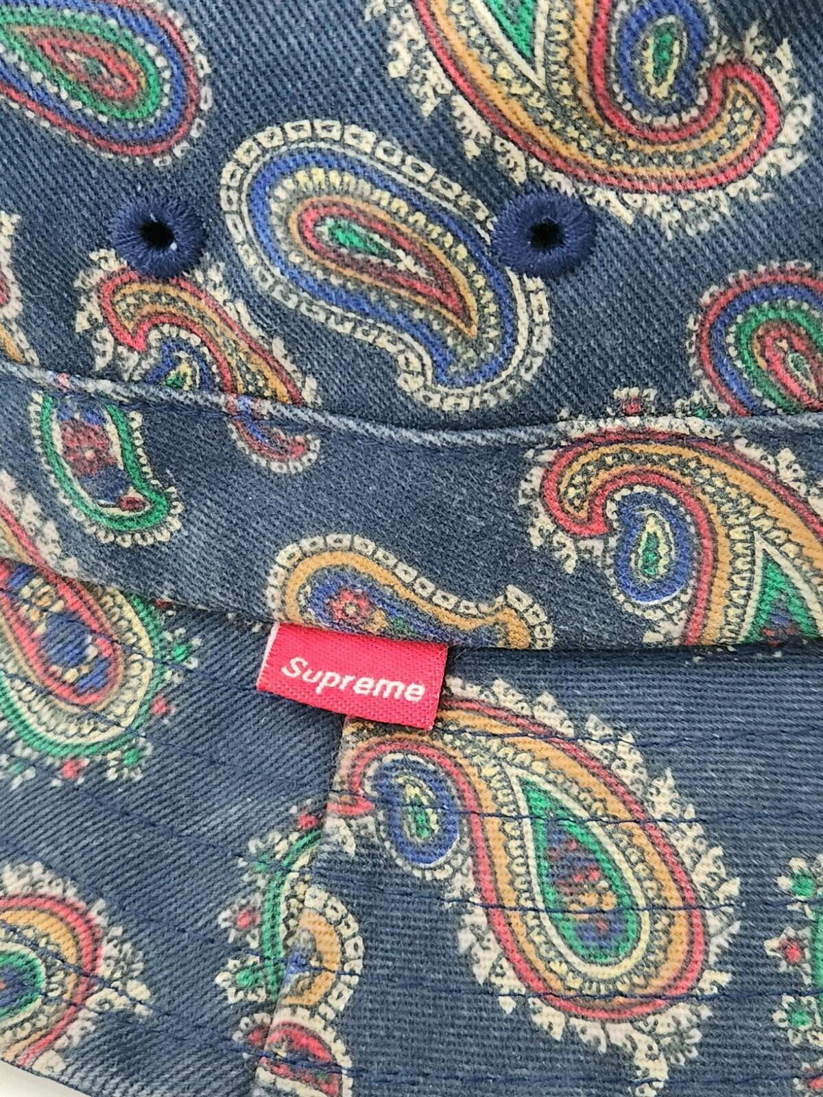 FW13 Supreme Paisley Crusher Hat Navy Size S/M