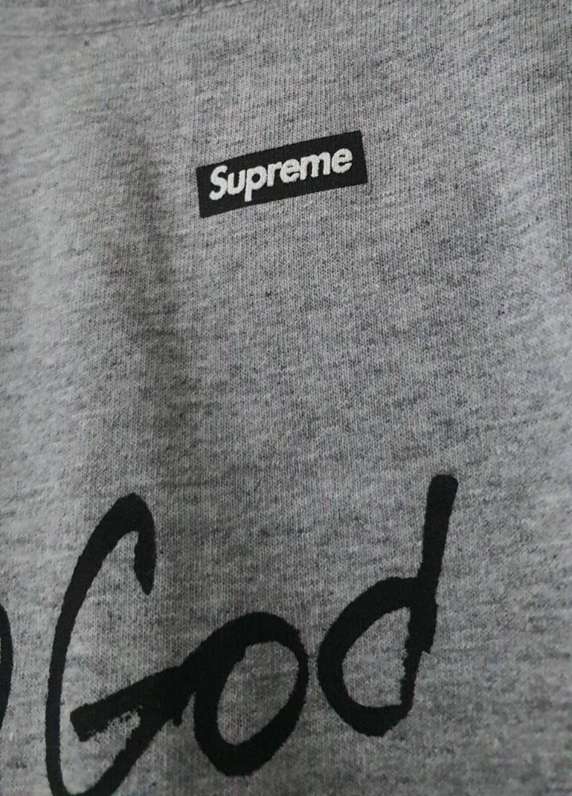 Camiseta FW16 Supreme x Gucci Mane Photo Heather Grey talla L