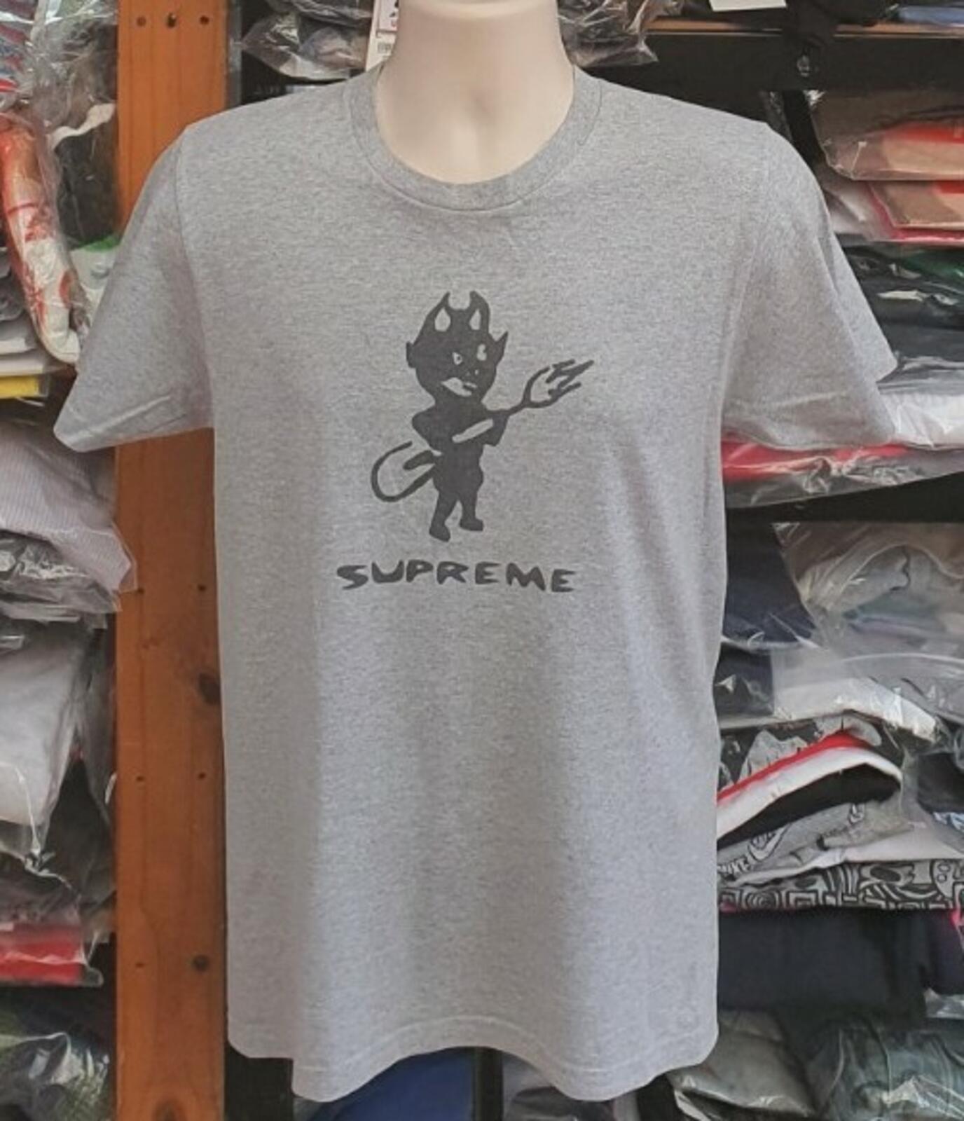 FW15 Supreme Devil heather grey tee size S Small T-shirt Rare