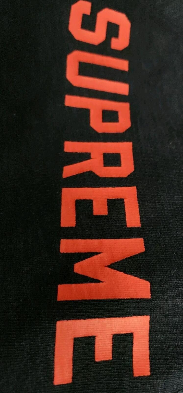 SS14 Supreme Athletic hooded L/S top navy Hoodie size S small long sleeve Rare
