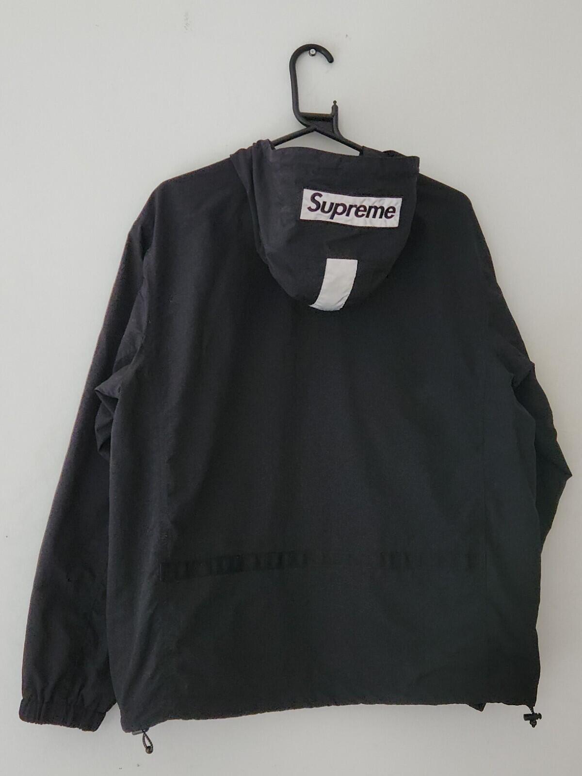 FW18 Supreme 2-Tone Zip Up Jacket Black Size M Water Resistant