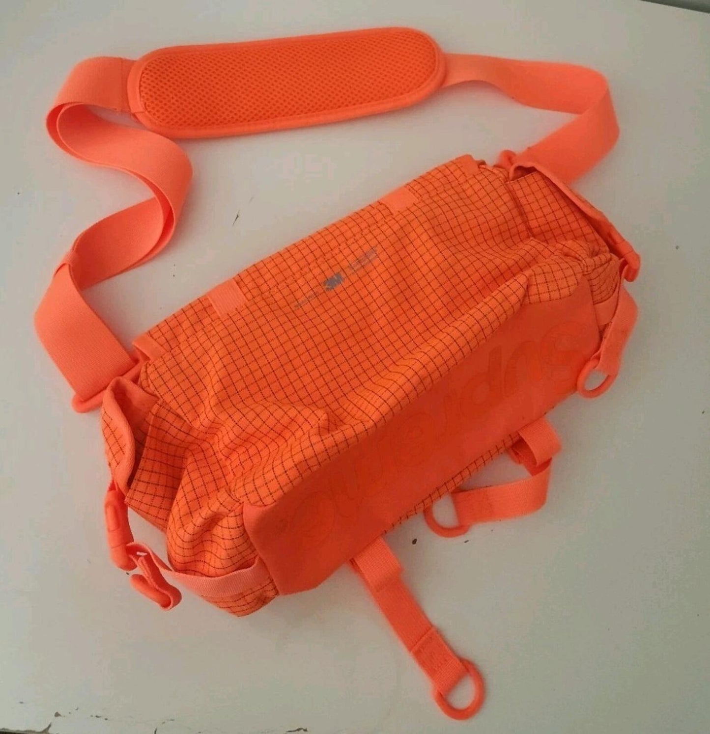 SS24 Supreme Mini Duffle Bag Water resistant 3M Reflective Orange Shoulder 5.5L