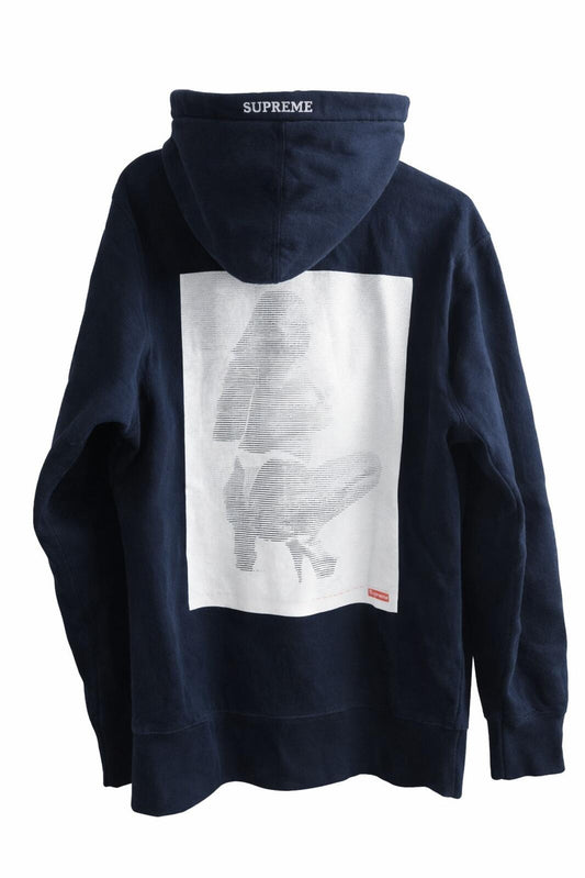 SS17 Supreme Digi Hooded Sweatshirt Navy Size M