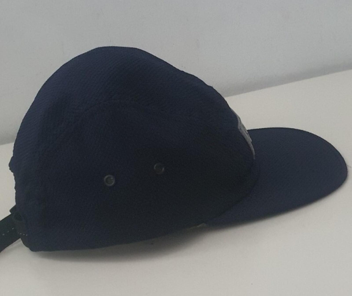 SS19 Supreme Nylon Pique Camp Cap Navy hat Box Logo