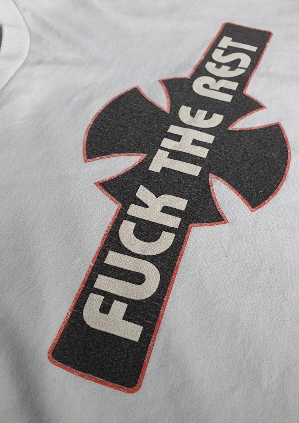 FW15 Supreme x Independent Fuc k The Rest Camiseta manga larga blanca talla M