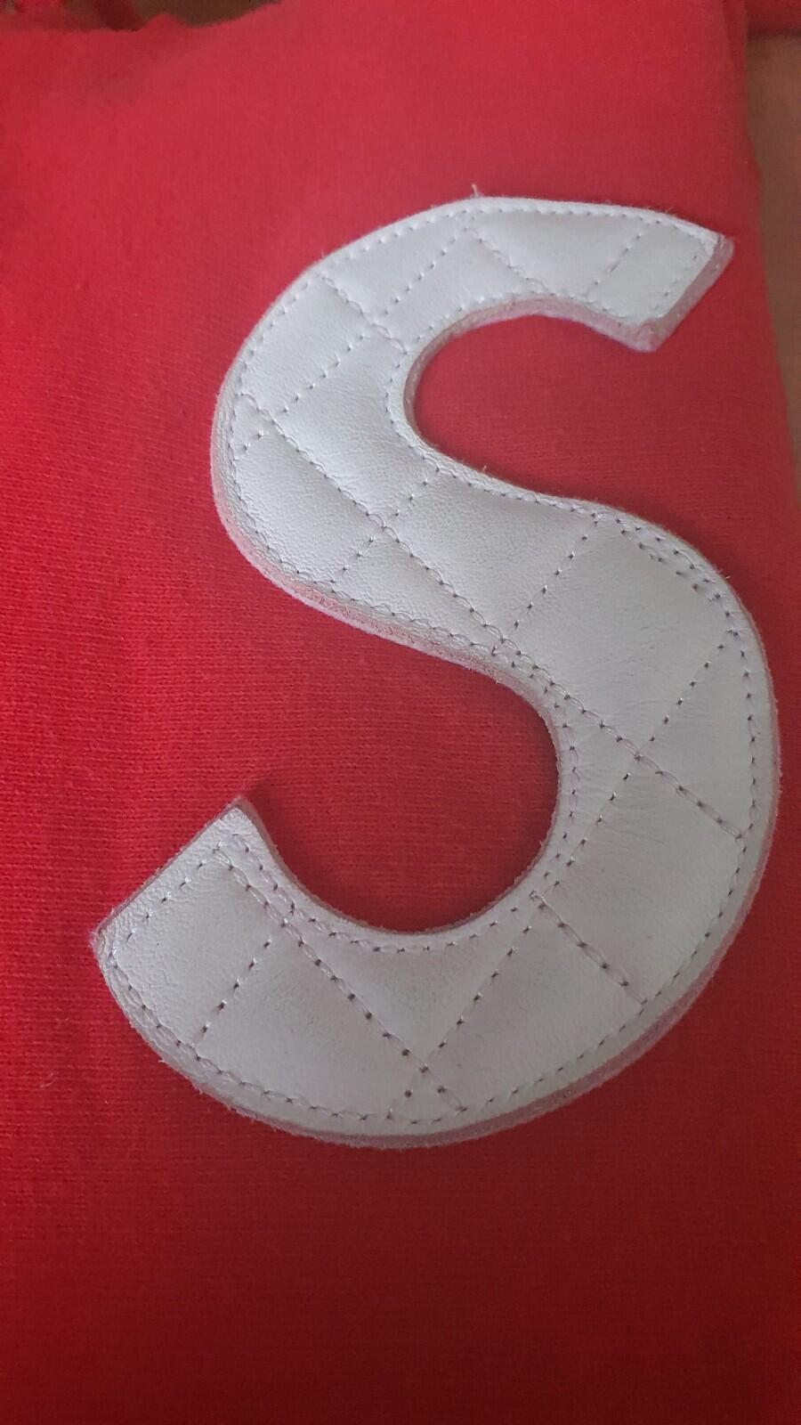 SS20 Supreme S Logo Hooded Sweatshirt Red Size M