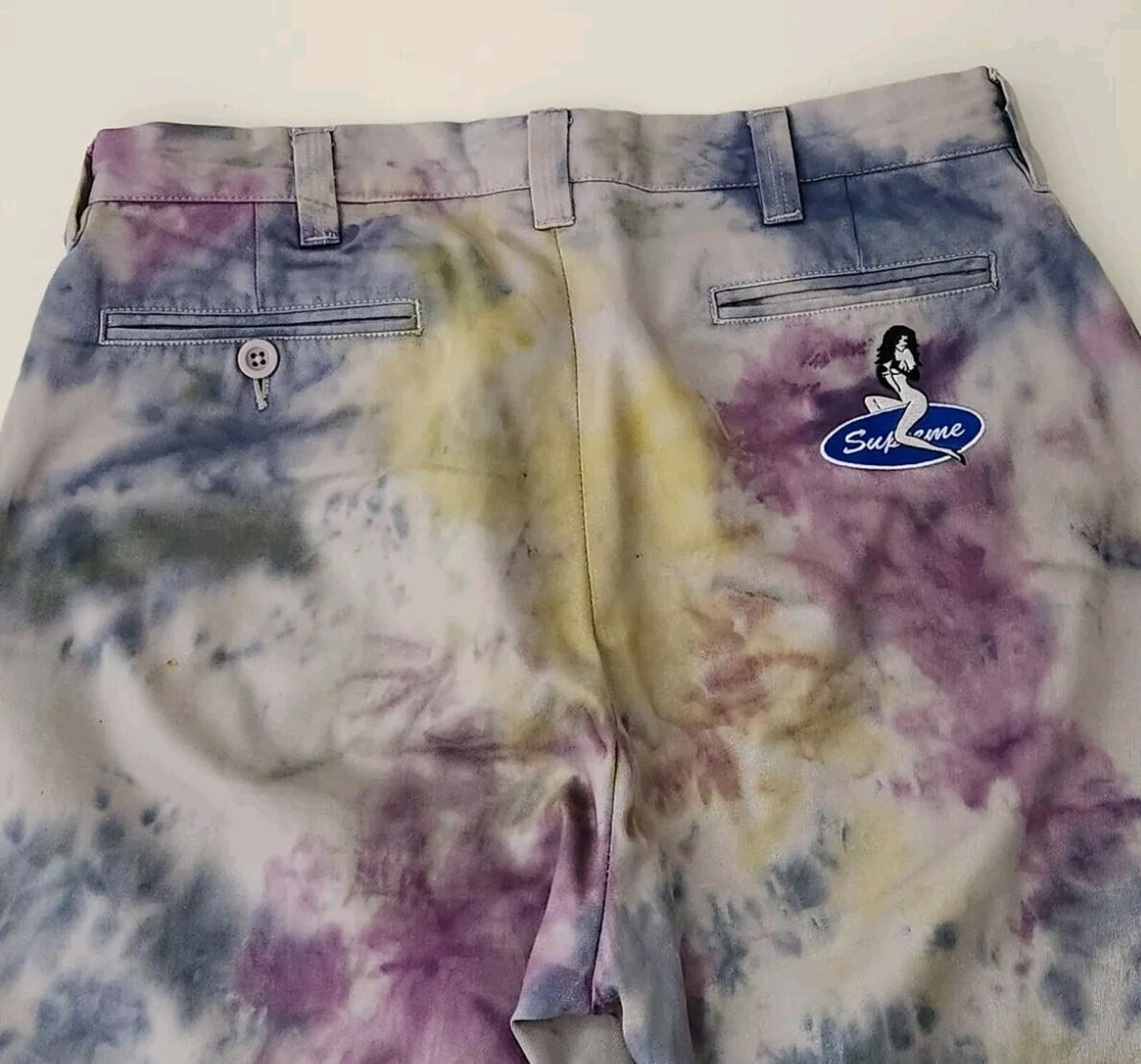 SS21 Supreme Pin Up Chino Pant Tie Dye Size 30