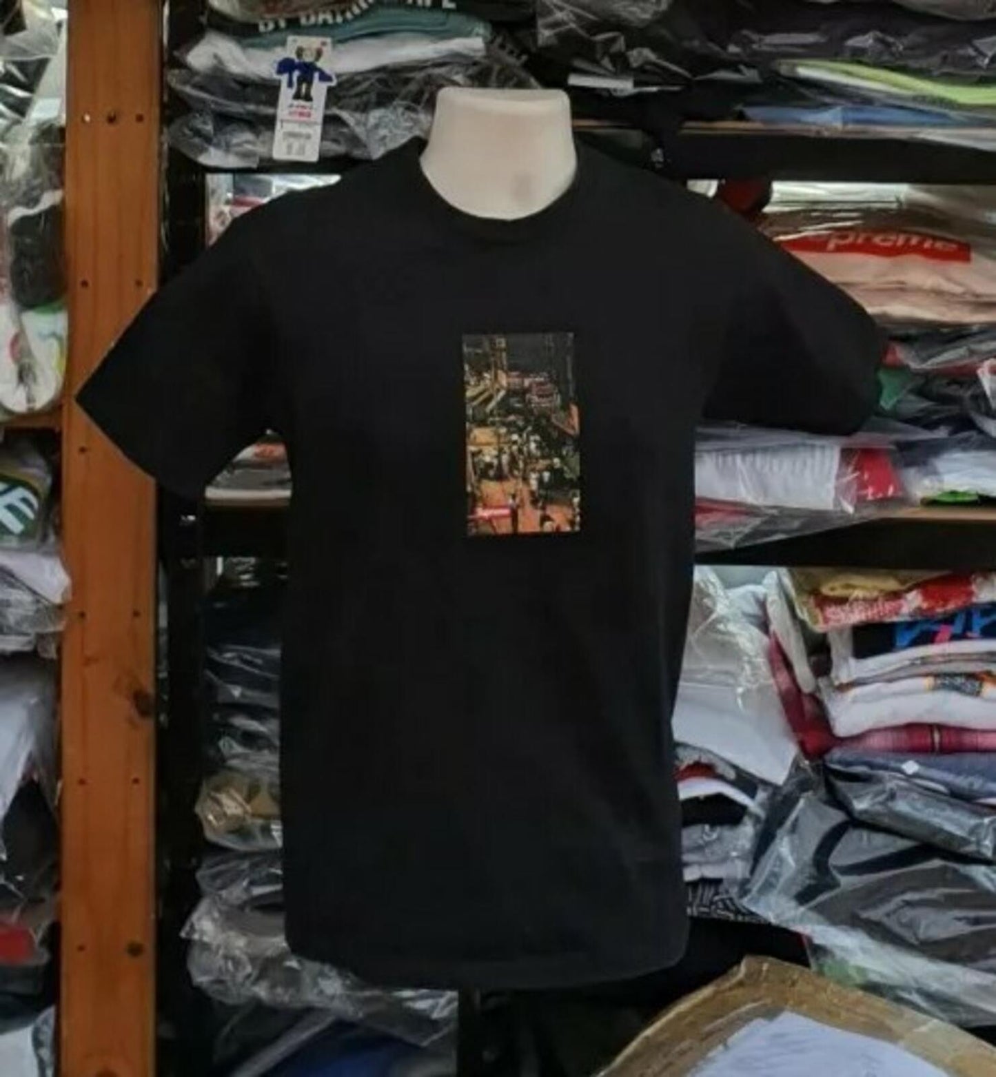 FW10 Supreme Street Scene Tee S small black T-shirt vintage 2010 Very Rare
