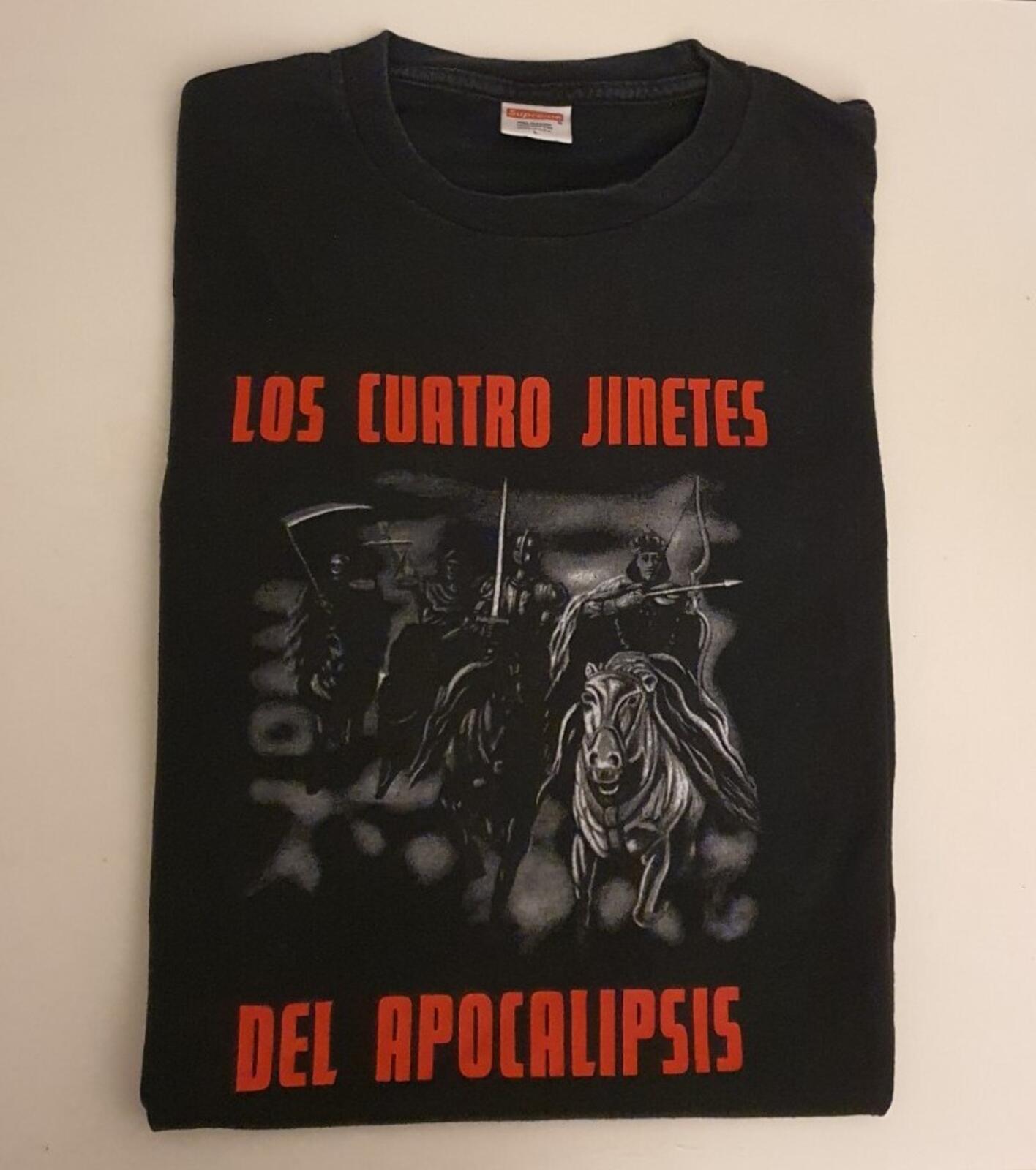 FW05 Supreme Four Horseman tee black T-shirt Los Cuatro Jinetes vintage 2005