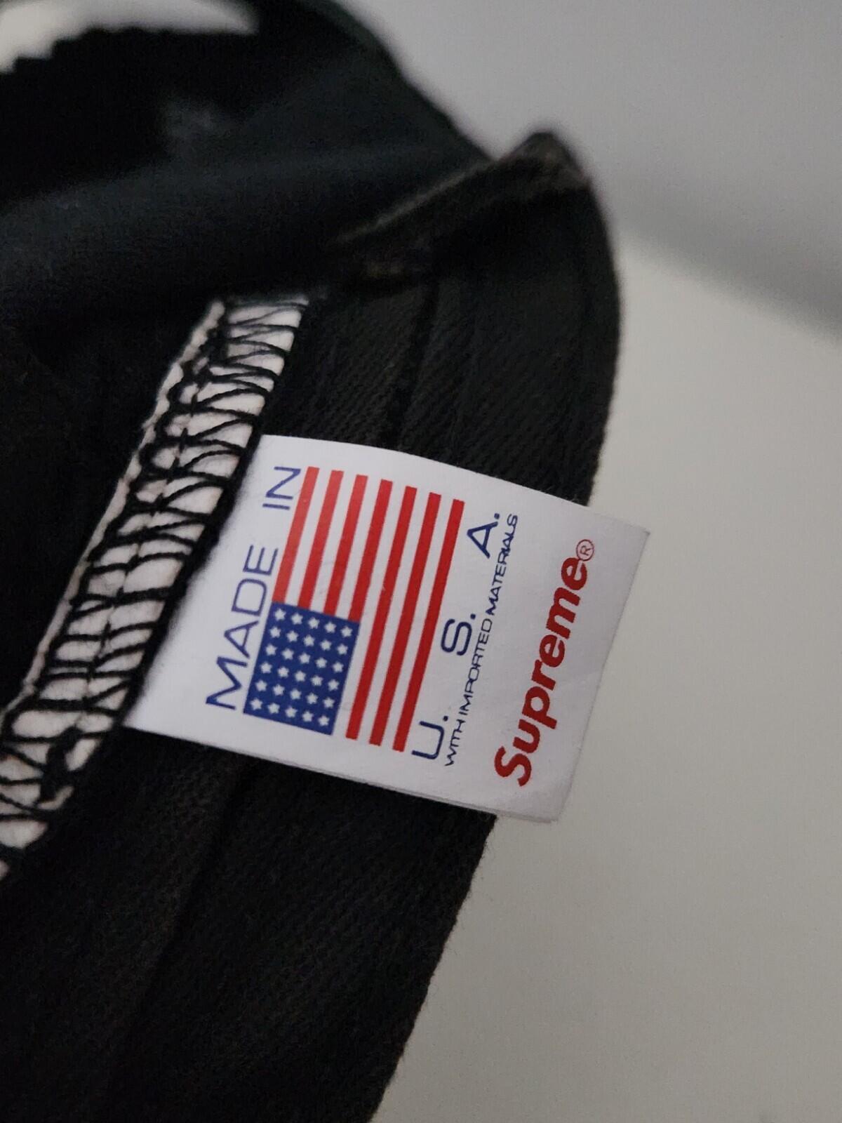 FW23 Supreme Corduroy S Logo 6-panel Cap Black