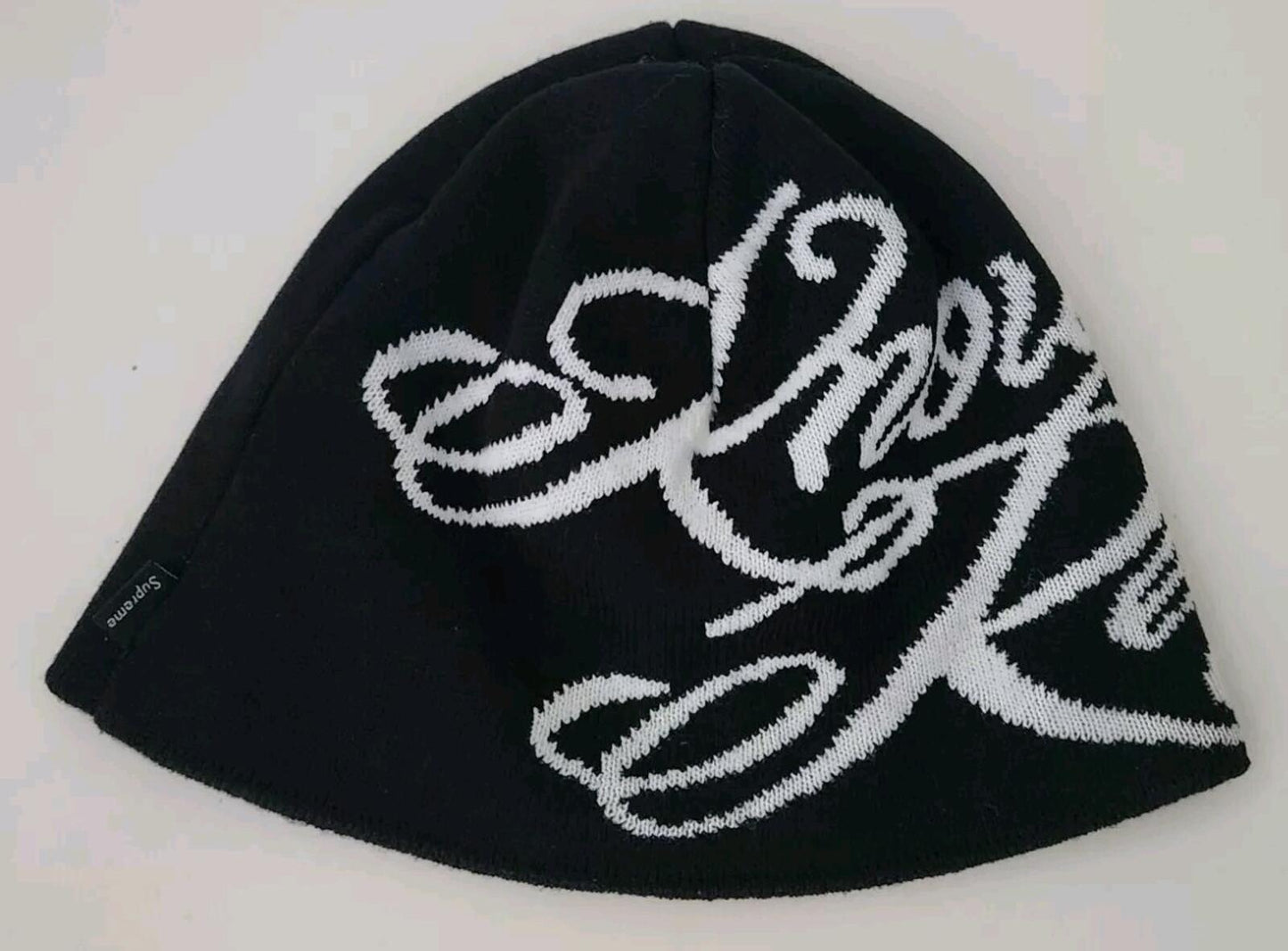 SS22 Supreme Knowledge Reigns Beanie Black Hat