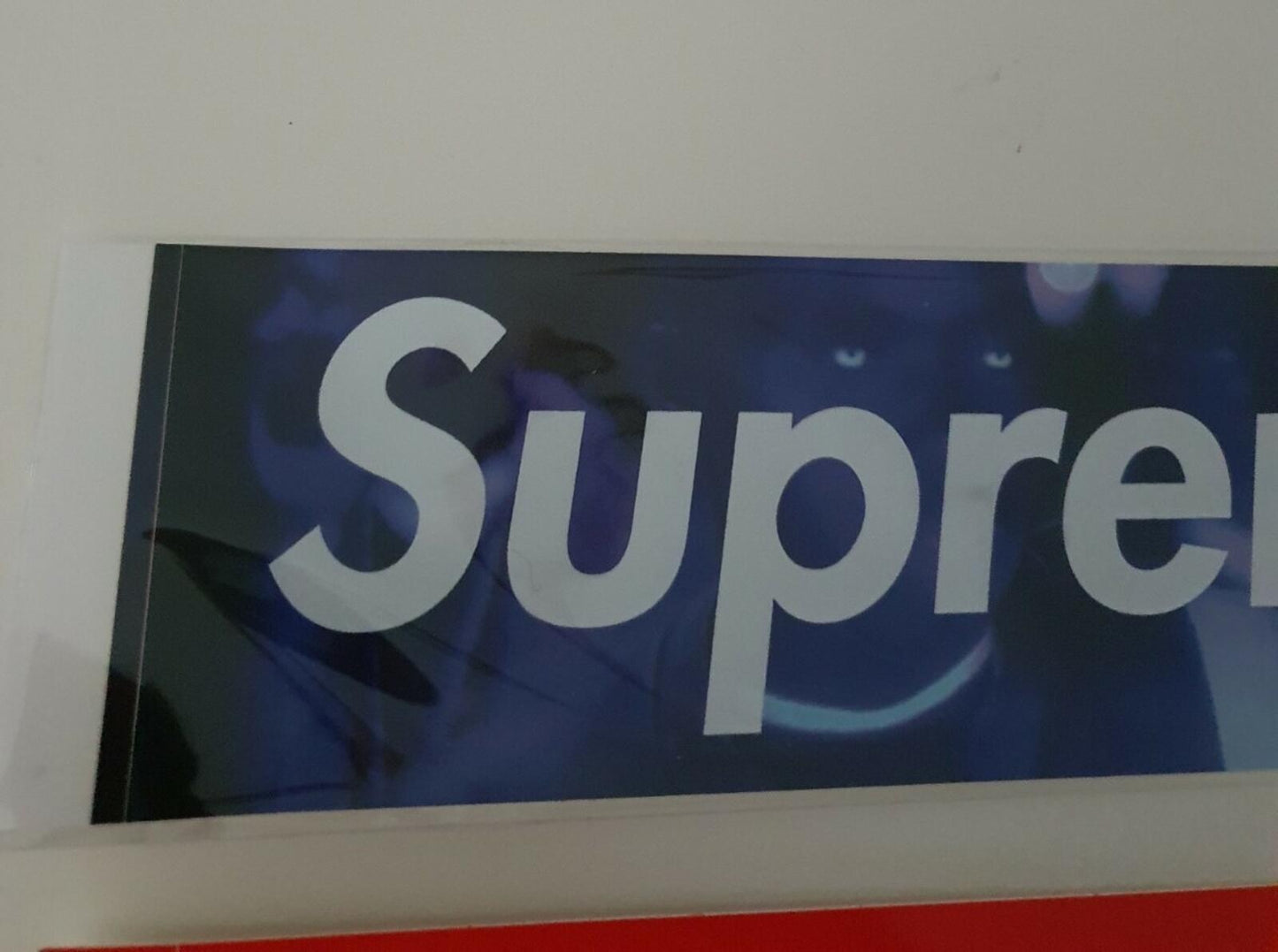 1x FW21 Supreme America Eats Its Young box logo sticker DMX NAS blue