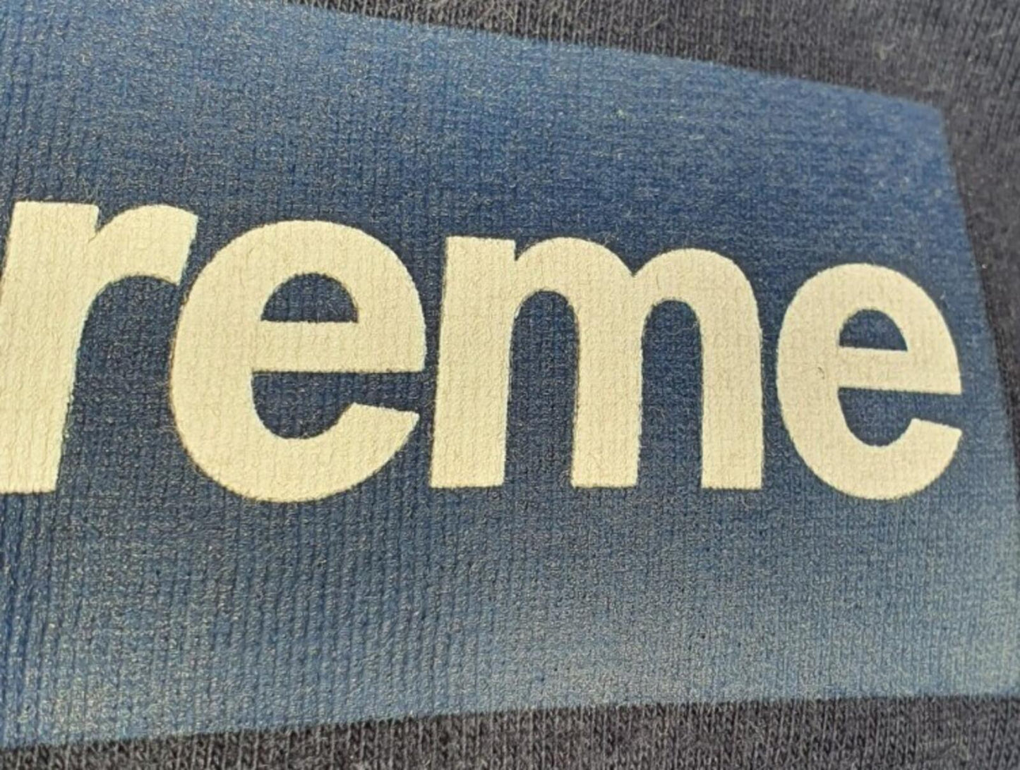 SS15 Supreme New York Yankees Box Logo Navy Tee Size M