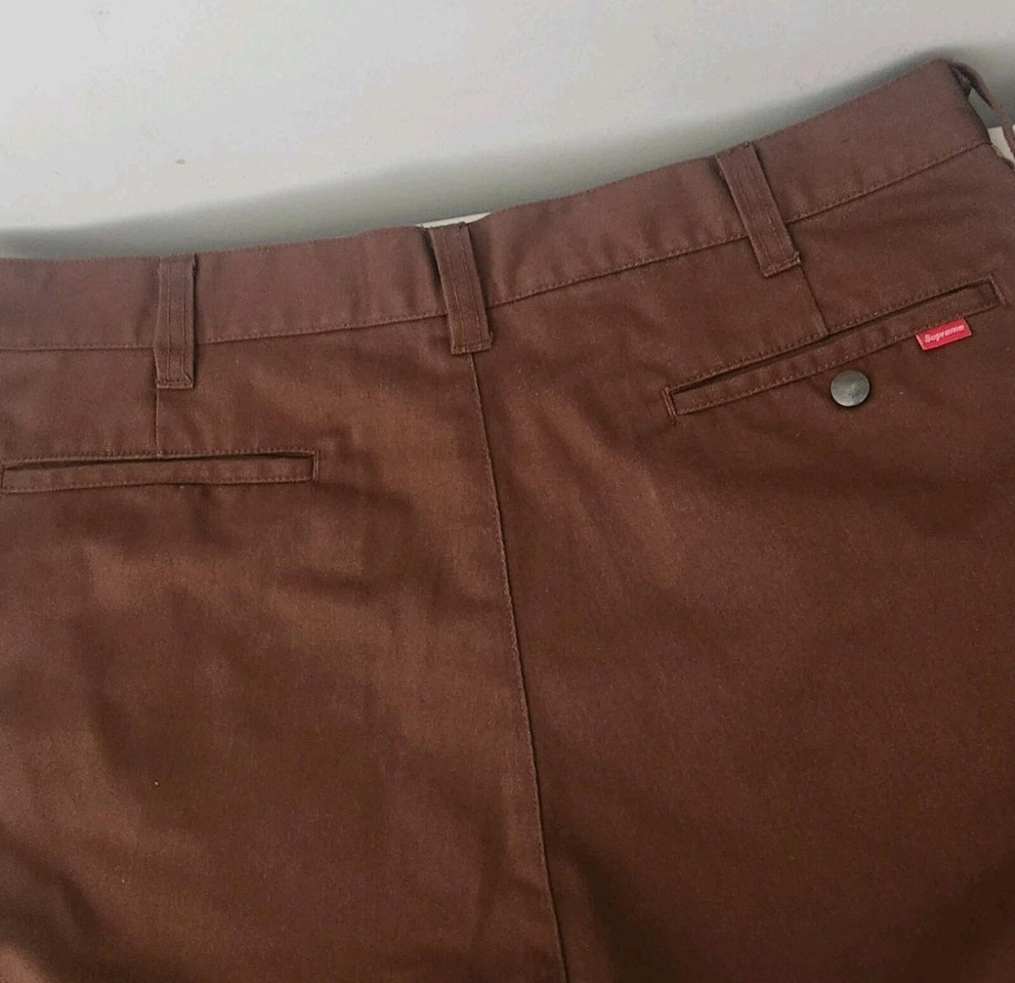 Pantalones cortos de trabajo Supreme SS19 talla 34, color café