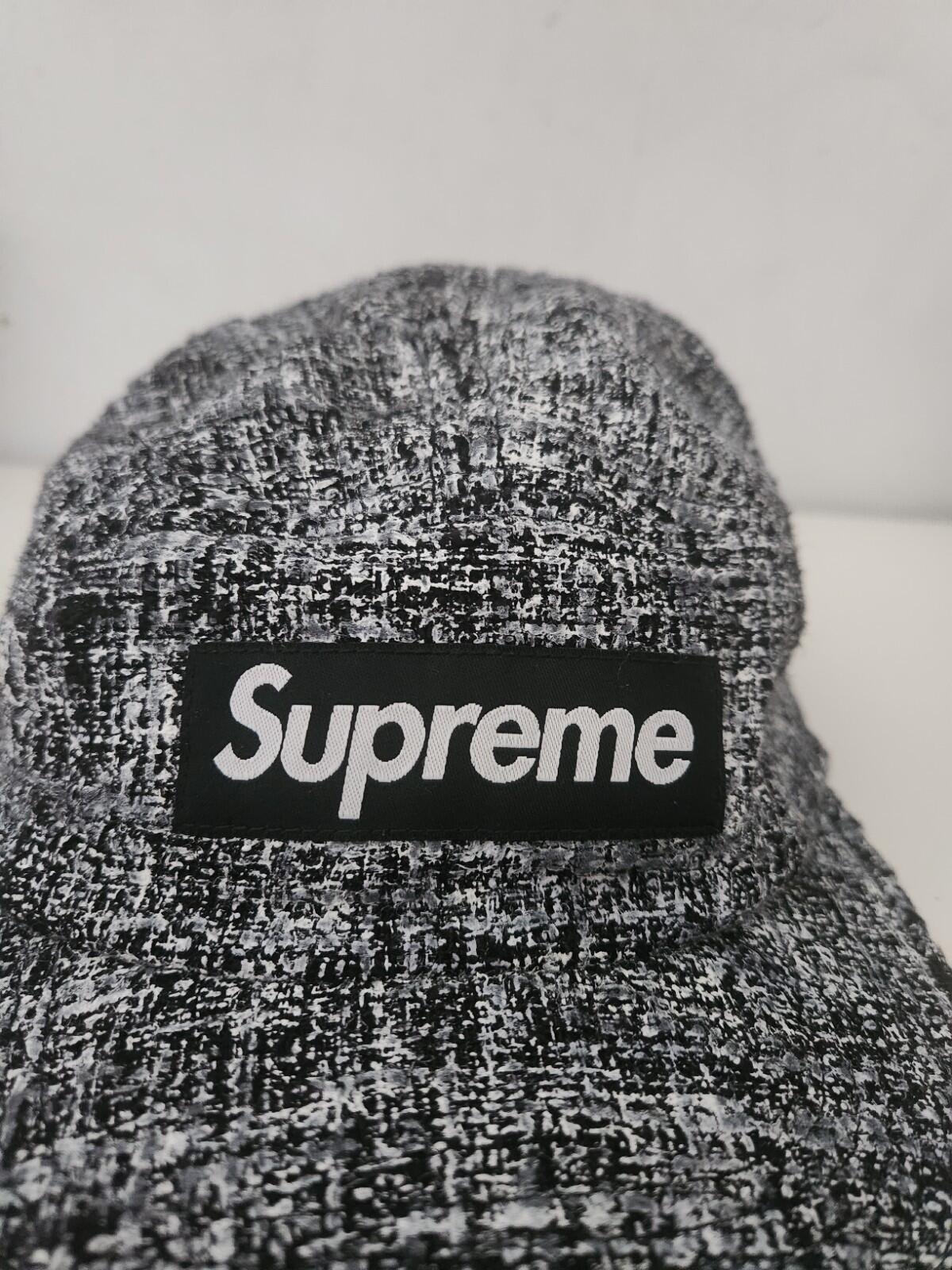 SS18 Supreme Boucle Camp Cap Black