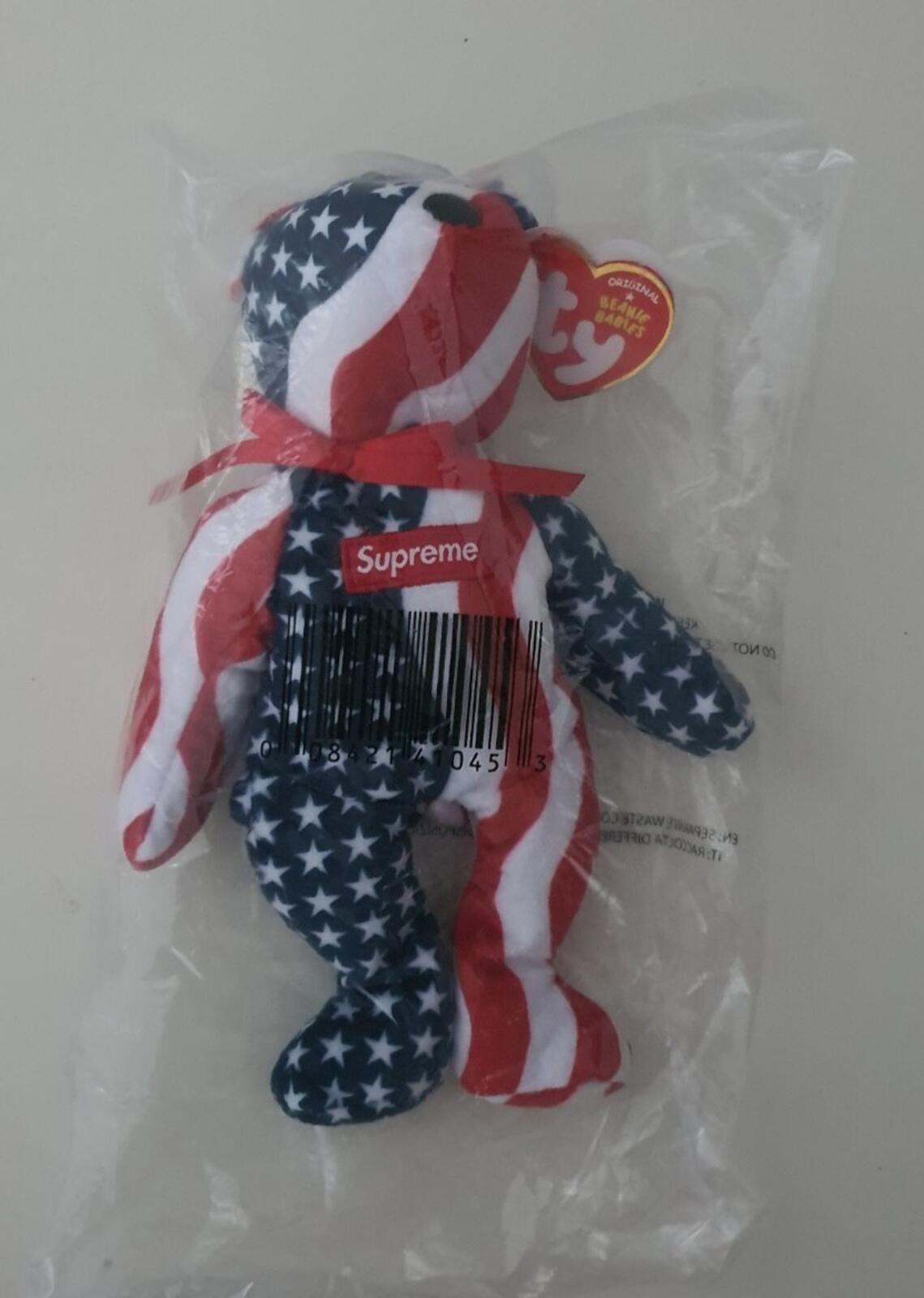 FW22 Supreme / ty Beanie Baby Plush Bear Toy