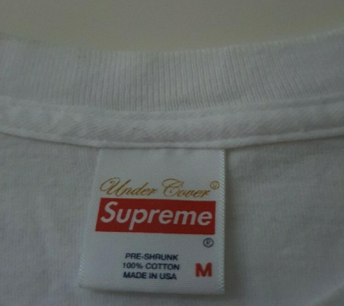 FW16 Supreme x Undercover Dolls Tee talla M mediana camiseta blanca