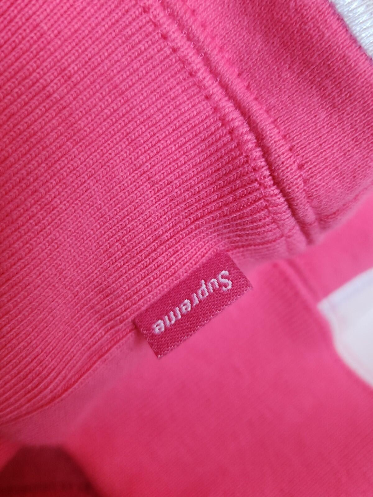 SS25 Supreme Big Logo Zip Up Hooded Sweatshirt Magenta Size L