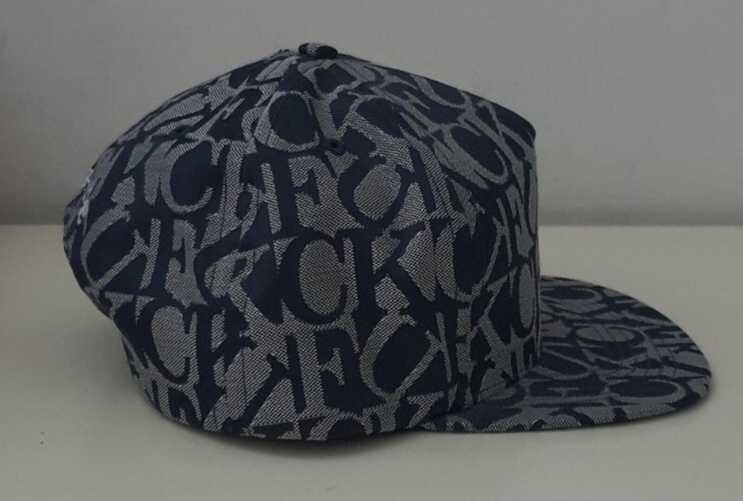 FW17 Supreme F UCK Jacquard 6-Panel Navy Cap Blue Hat New