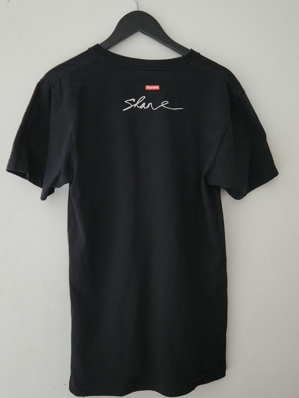 FW13 Supreme x Shane MacGowan T-Shirt M Medium Schwarz T-Shirt Fairy Tale Of New York