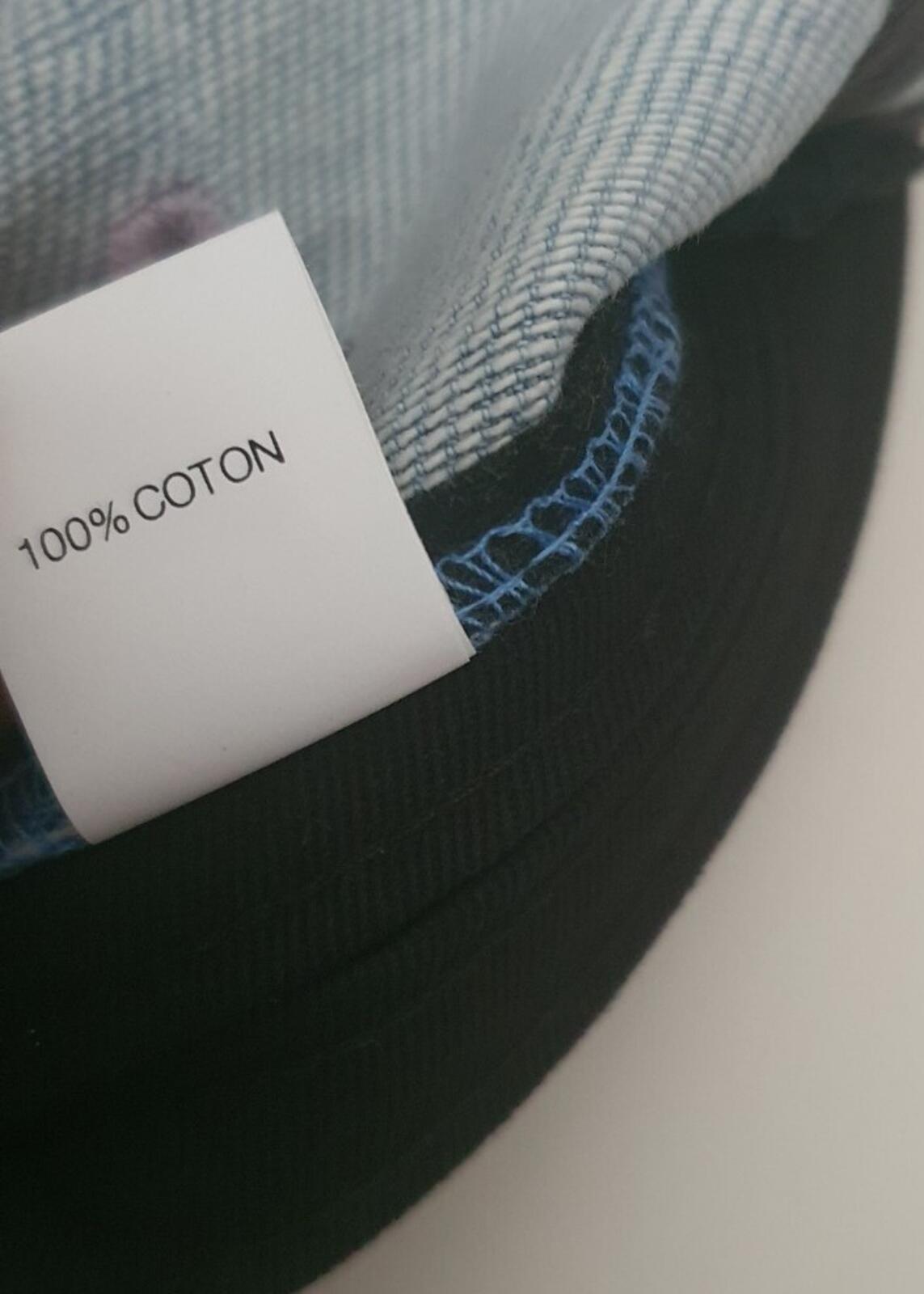 FW20 Supreme Logo Stripe Jacquard denim camp cap red box logo blue hat Worn 1x
