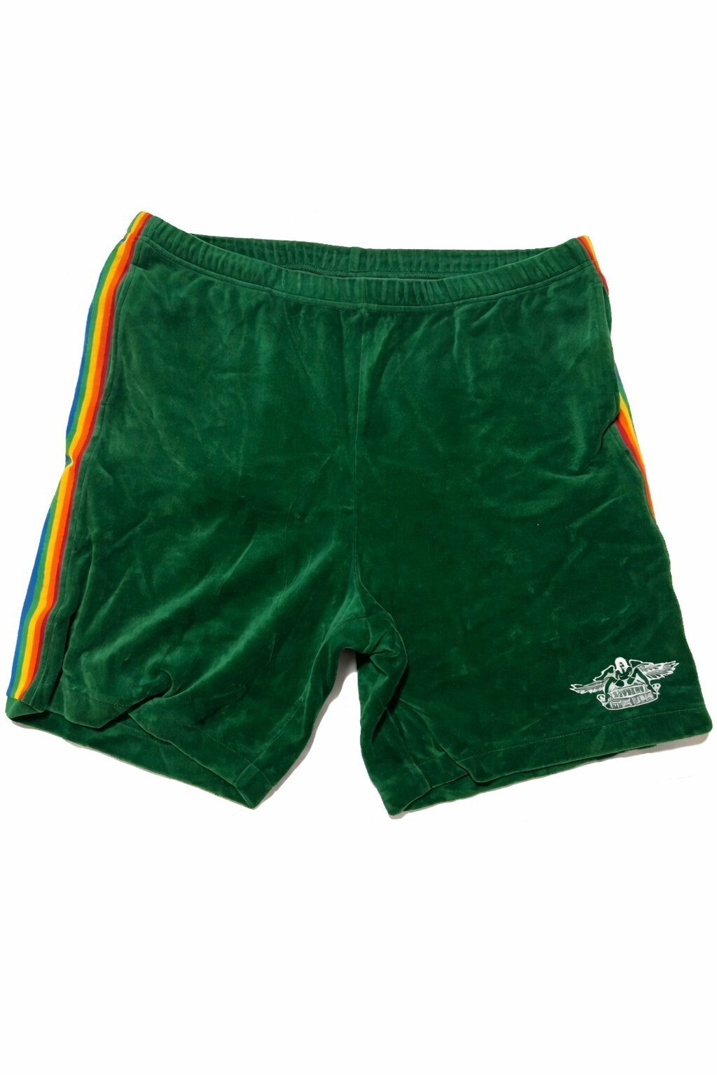 SS21 Supreme x Hysteric Glamour Pantalón corto de terciopelo verde Talla XL