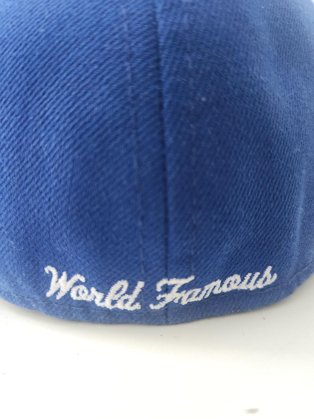 FW13 Supreme GORE-TEX Box Logo New Era Blau Rot Hut Wasserdichte Kappe 7 3/8 Vintage