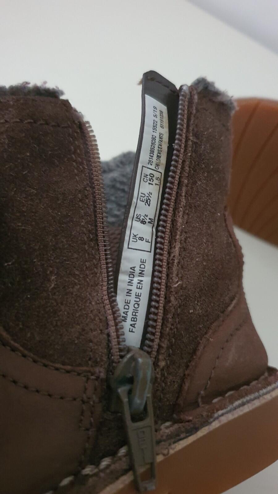 CLARKS Comet Frost Girls ankle boots RRP £39 infants leather EU 25.5 UK 8 US 8.5